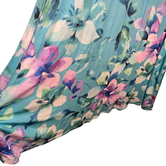 Soft Surroundings Always Lovely Maxi Dress – Blue Petals Floral Print Size Small - Picture 6 of 8